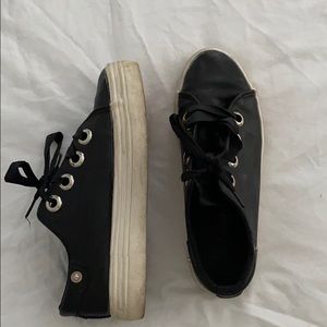 Black Platform Sneakers